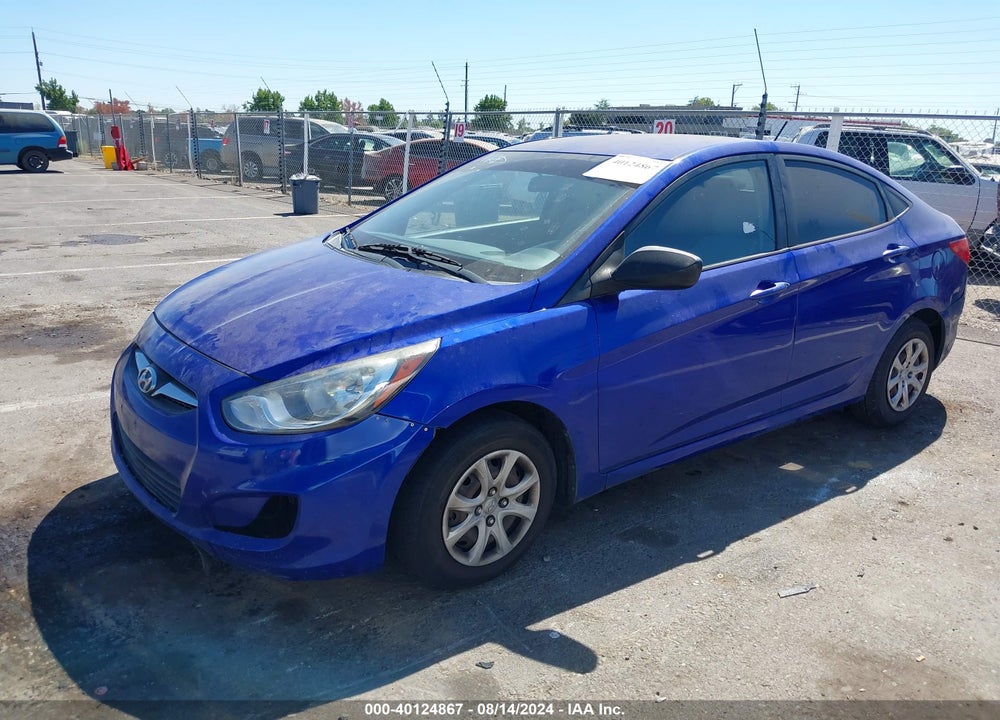 2012 HYUNDAI ACCENT GLS VIN: KMHCT4AE8CU243053