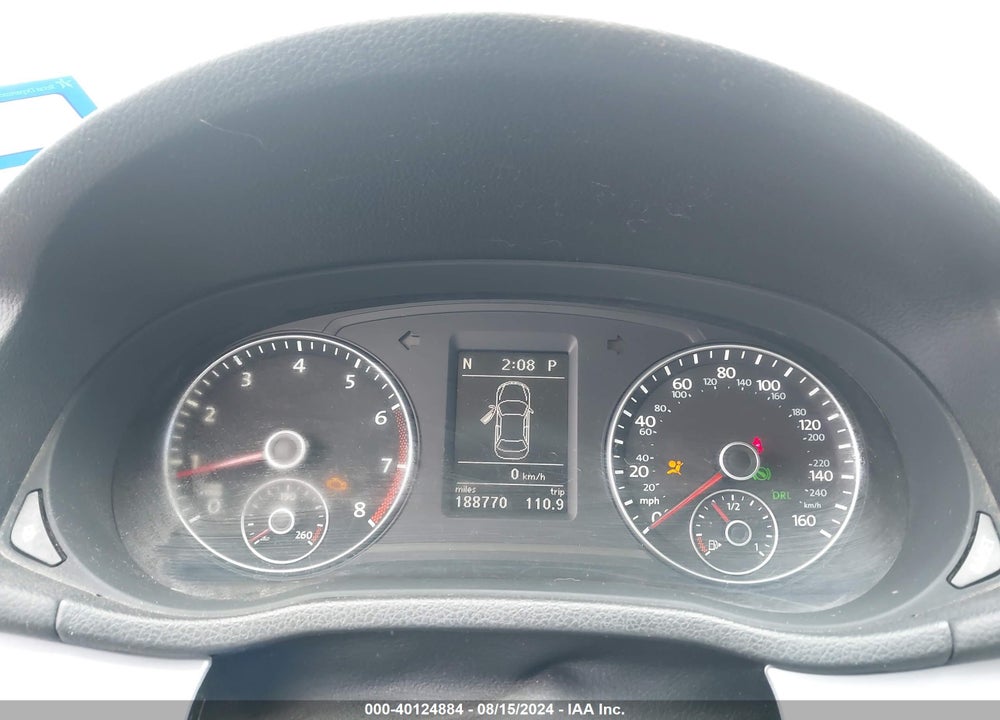 2012 VOLKSWAGEN PASSAT 2.5L SE VIN: 1VWBP7A38CC106525