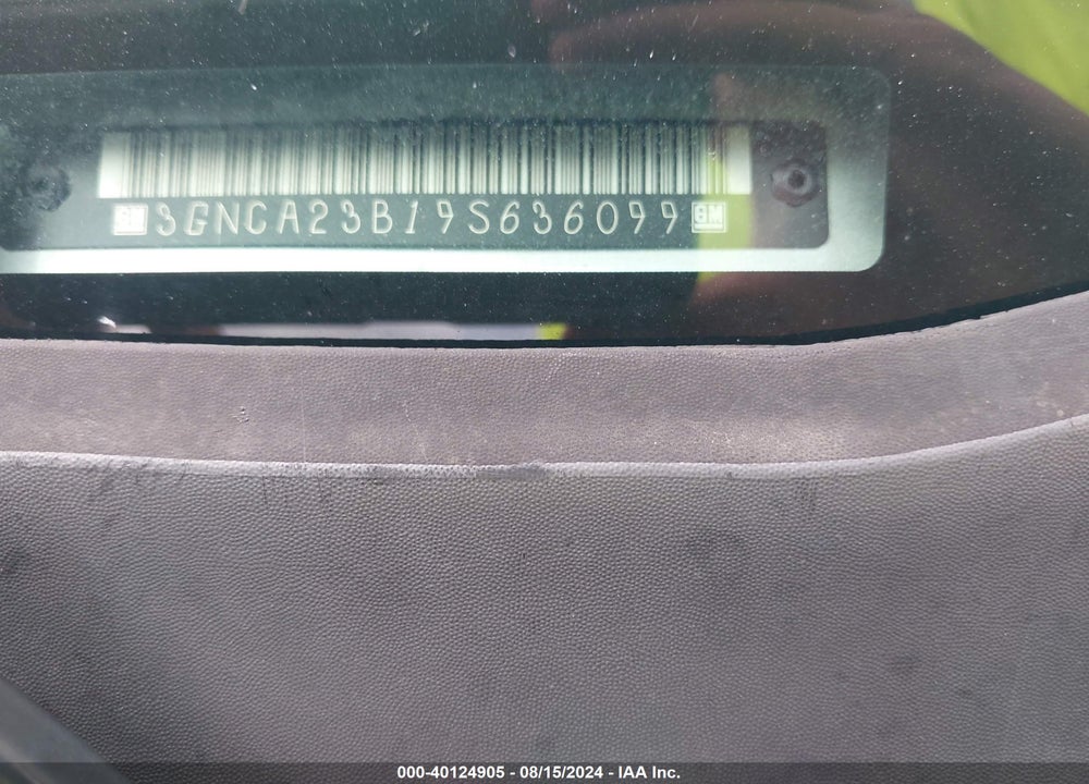 2009 CHEVROLET HHR LT VIN: 3GNCA23B19S636099