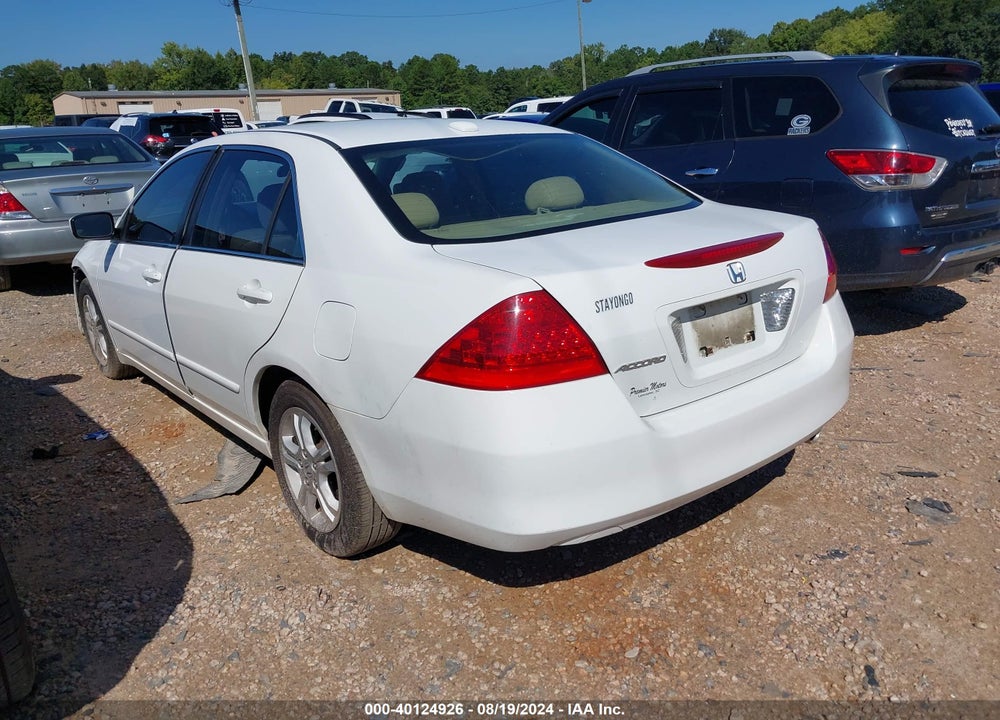 2007 HONDA ACCORD 2.4 EX VIN: 1HGCM56867A097495