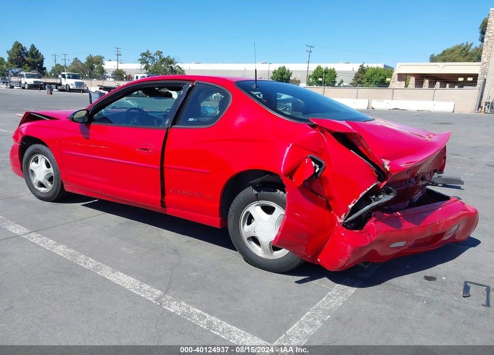 2002 CHEVROLET MONTE CARLO SS VIN: 2G1WX15K229217427