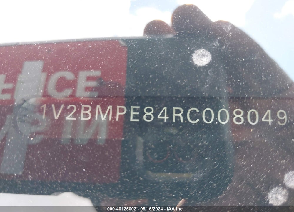 2024 VOLKSWAGEN ID.4 STANDARD VIN: 1V2BMPE84RC008049