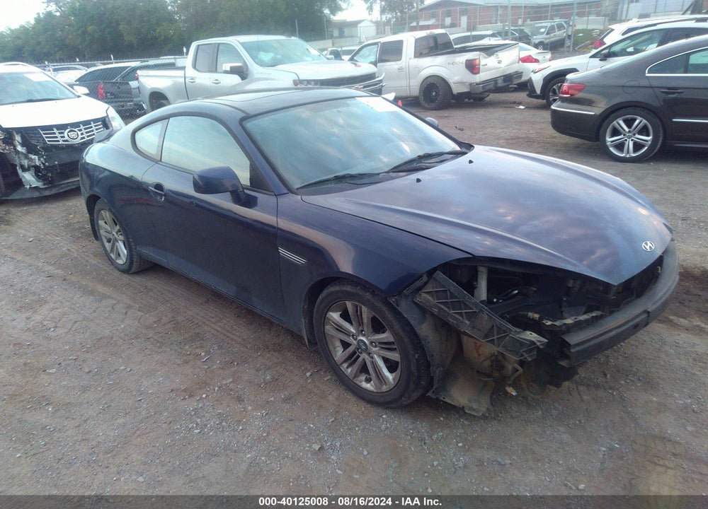 2008 HYUNDAI TIBURON GS VIN: KMHHM66D48U274760