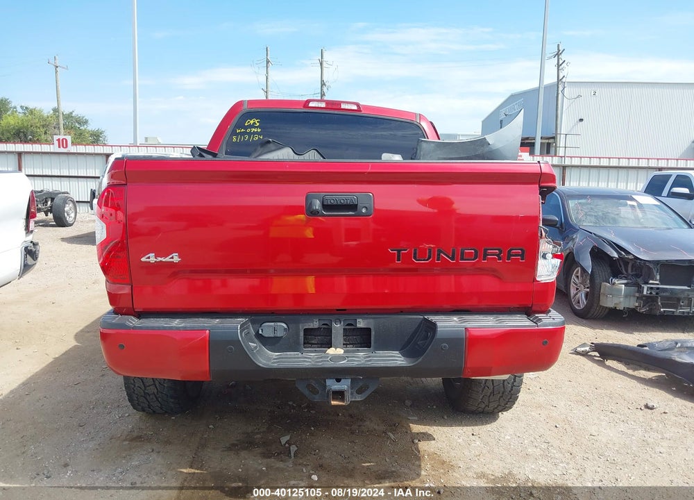 2018 TOYOTA TUNDRA PLATINUM 5.7L V8 VIN: 5TFAW5F11JX730766