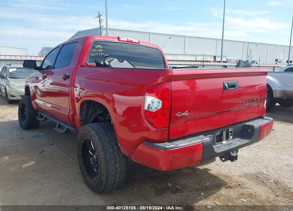2018 TOYOTA TUNDRA PLATINUM 5.7L V8 VIN: 5TFAW5F11JX730766