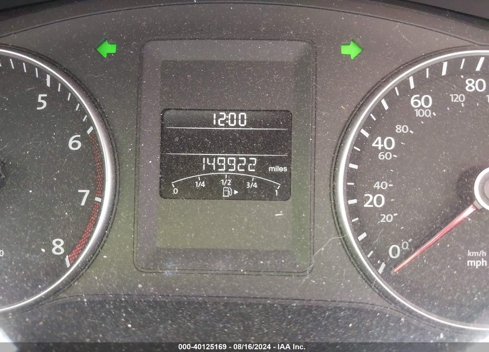 2012 VOLKSWAGEN JETTA 2.5L SE VIN: 3VWDP7AJ7CM349054