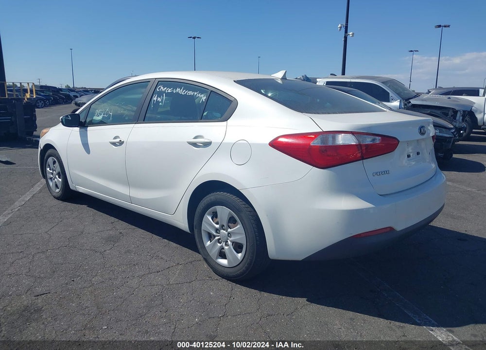 2014 KIA FORTE LX VIN: KNAFK4A65E5057316
