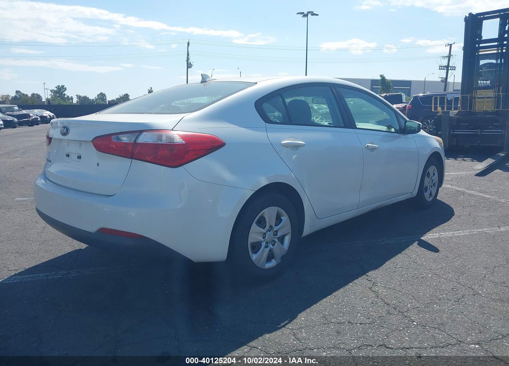 2014 KIA FORTE LX VIN: KNAFK4A65E5057316