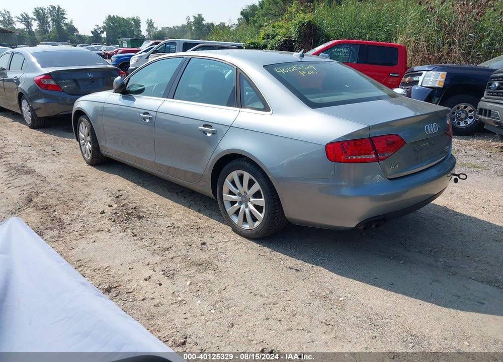 2011 AUDI A4 2.0T PREMIUM VIN: WAUFFAFL9BN023571