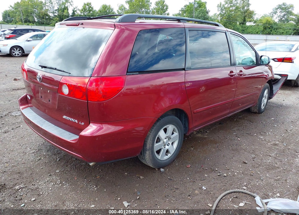 2007 TOYOTA SIENNA LE VIN: 5TDZK23C87S058531