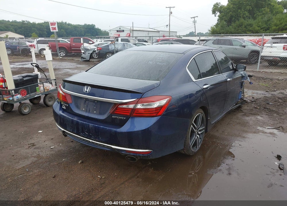2016 HONDA ACCORD SPORT VIN: 1HGCR2F59GA038110