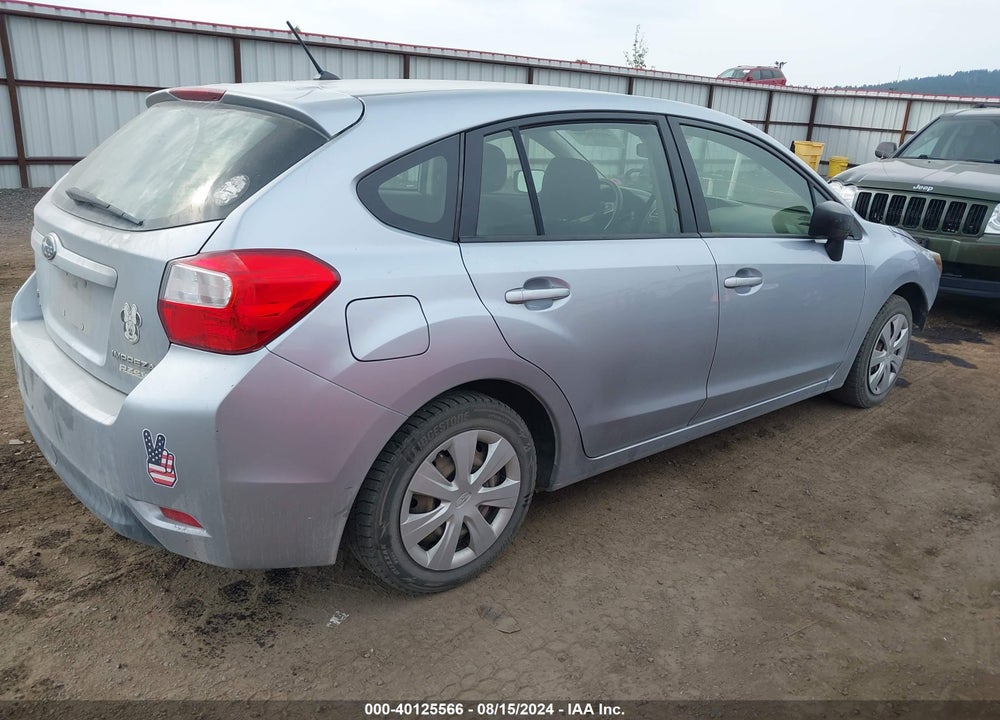 2015 SUBARU IMPREZA 2.0I VIN: JF1GPAA64F9216334