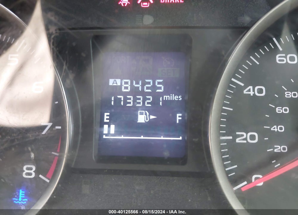 2015 SUBARU IMPREZA 2.0I VIN: JF1GPAA64F9216334