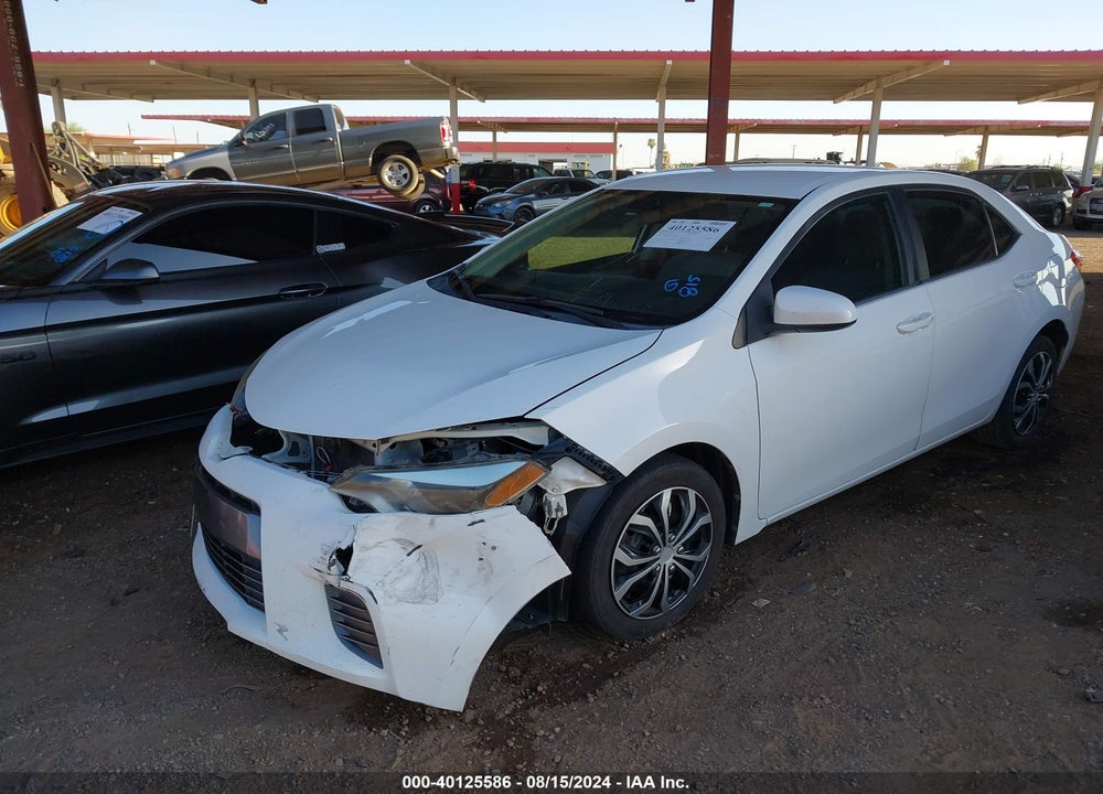 2016 TOYOTA COROLLA LE VIN: 2T1BURHE2GC535753