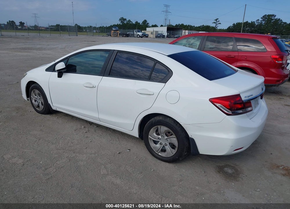 2013 HONDA CIVIC LX VIN: 19XFB2F53DE054215