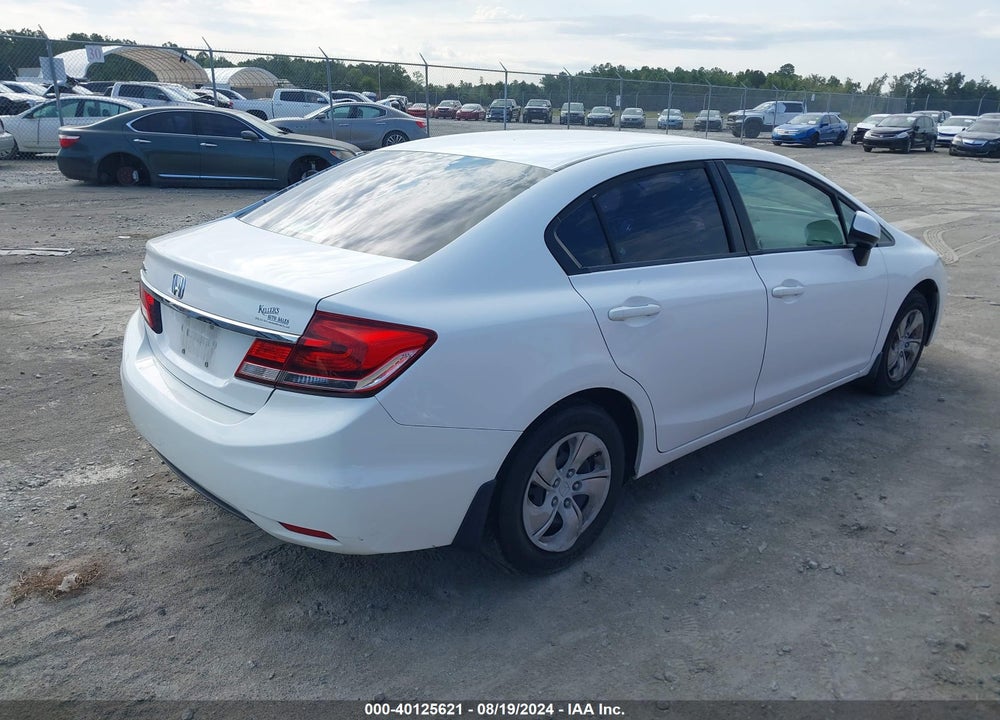 2013 HONDA CIVIC LX VIN: 19XFB2F53DE054215