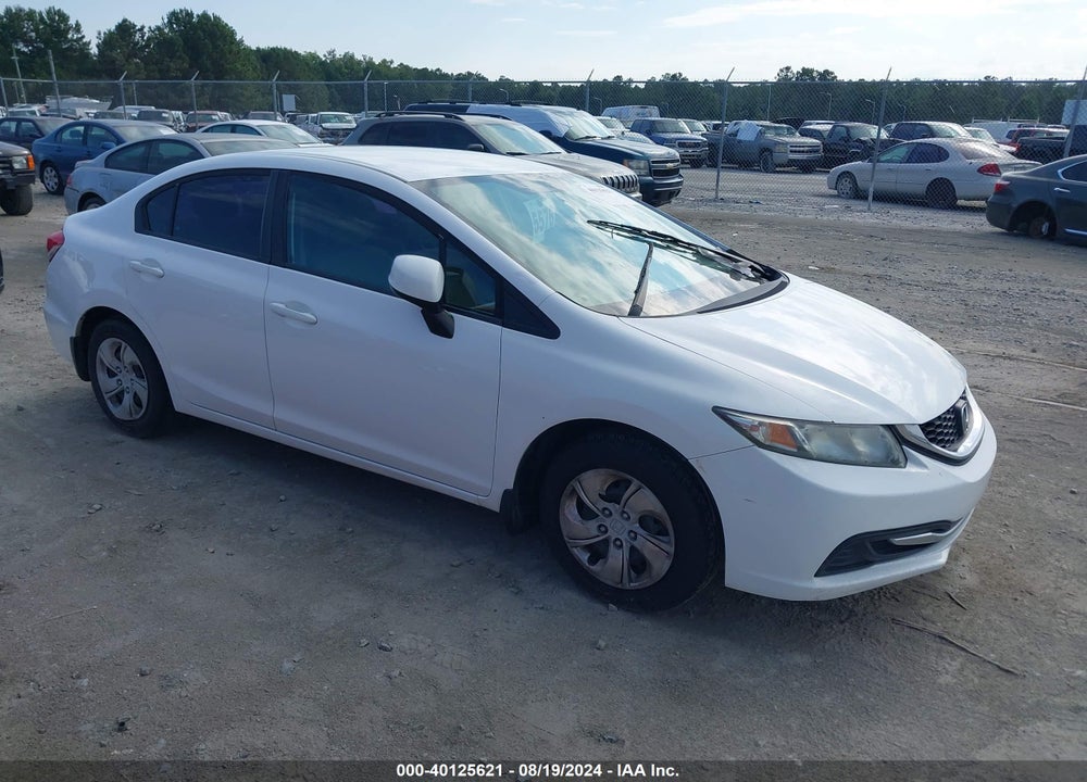 2013 HONDA CIVIC LX VIN: 19XFB2F53DE054215