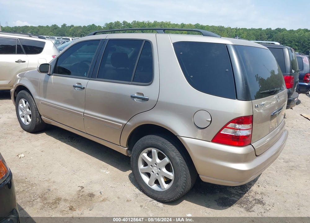 2005 MERCEDES-BENZ ML 500 4MATIC VIN: 4JGAB75E65A540154