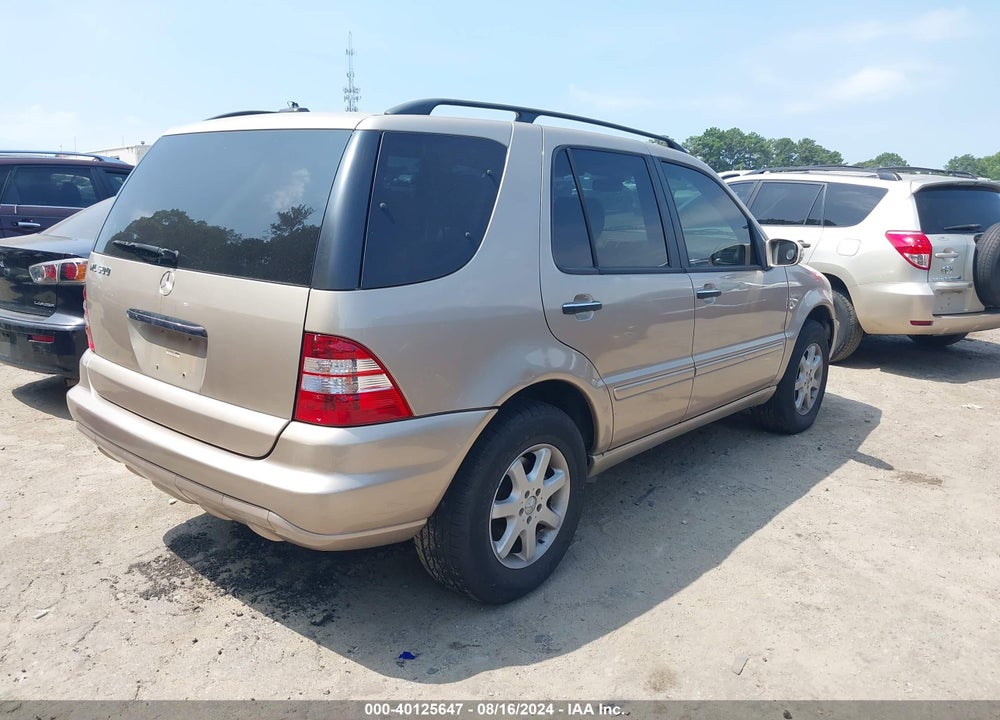 2005 MERCEDES-BENZ ML 500 4MATIC VIN: 4JGAB75E65A540154