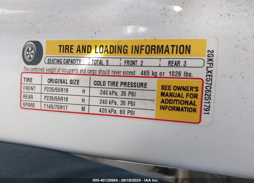 2012 GMC TERRAIN SLT-2 VIN: 2GKFLXE57C6251791