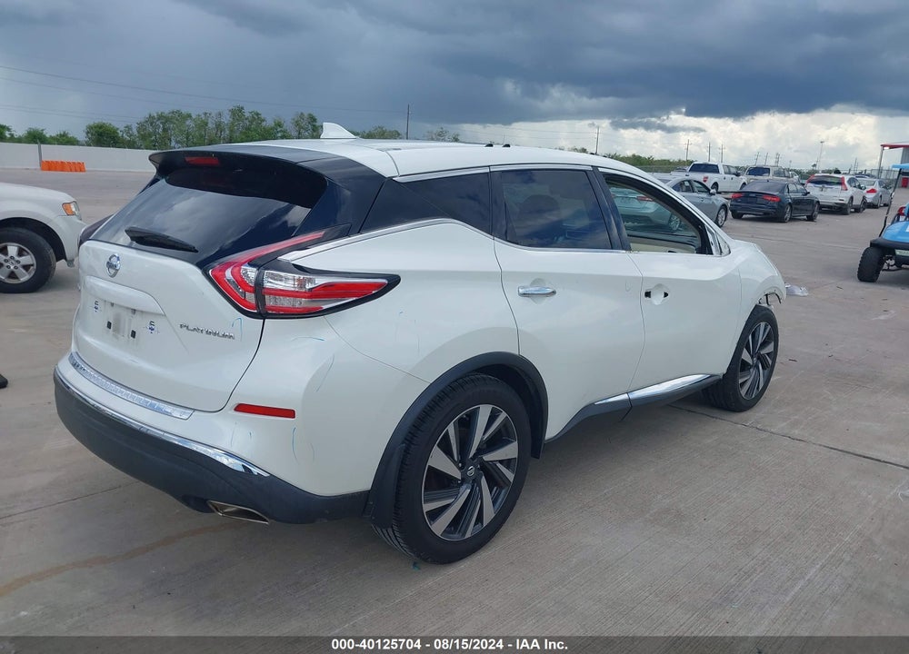 2018 NISSAN MURANO PLATINUM VIN: 5N1AZ2MG5JN101077