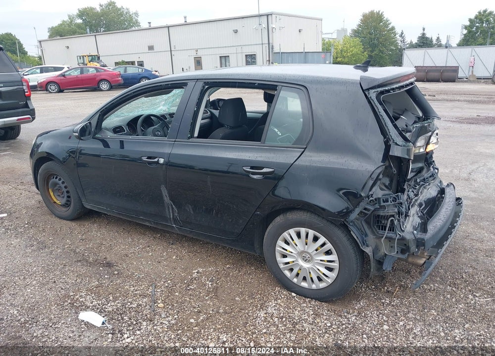 2012 VOLKSWAGEN GOLF 2.5L 4-DOOR VIN: WVWDB7AJXCW332508