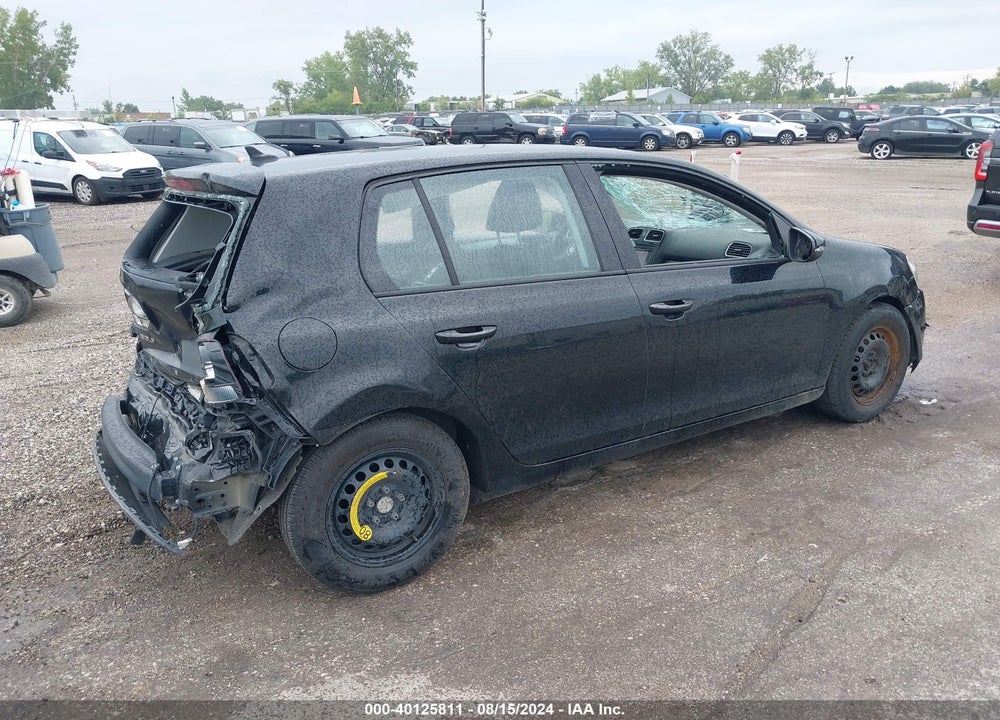 2012 VOLKSWAGEN GOLF 2.5L 4-DOOR VIN: WVWDB7AJXCW332508
