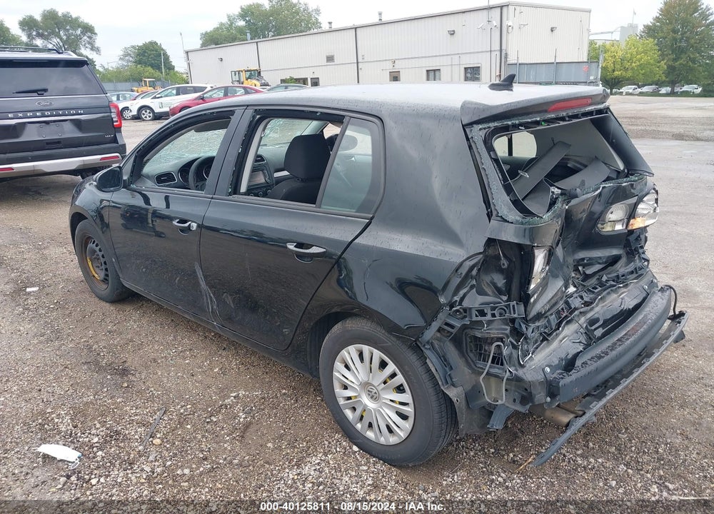 2012 VOLKSWAGEN GOLF 2.5L 4-DOOR VIN: WVWDB7AJXCW332508