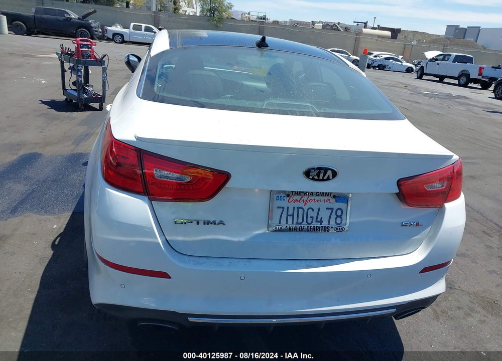 2015 KIA OPTIMA SXL TURBO VIN: 5XXGR4A64FG399095