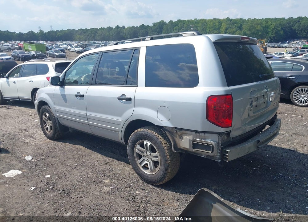2005 HONDA PILOT EX-L VIN: 5FNYF185X5B018845