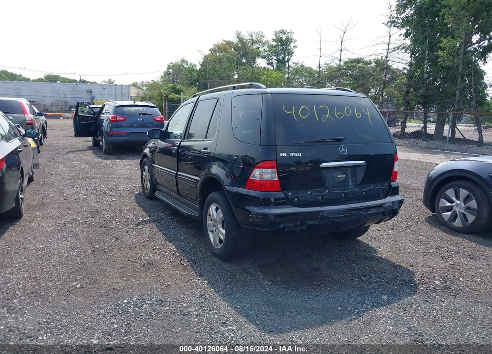 2005 MERCEDES-BENZ ML 350 4MATIC VIN: 4JGAB57E65A528880