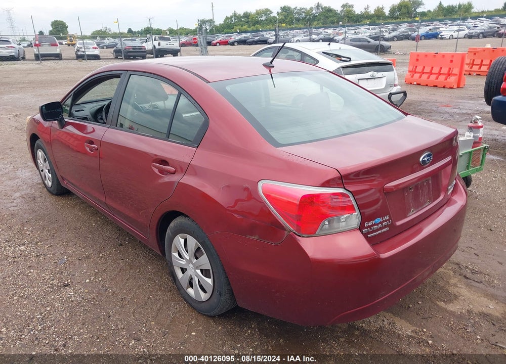 2012 SUBARU IMPREZA 2.0I VIN: JF1GJAA63CG029448