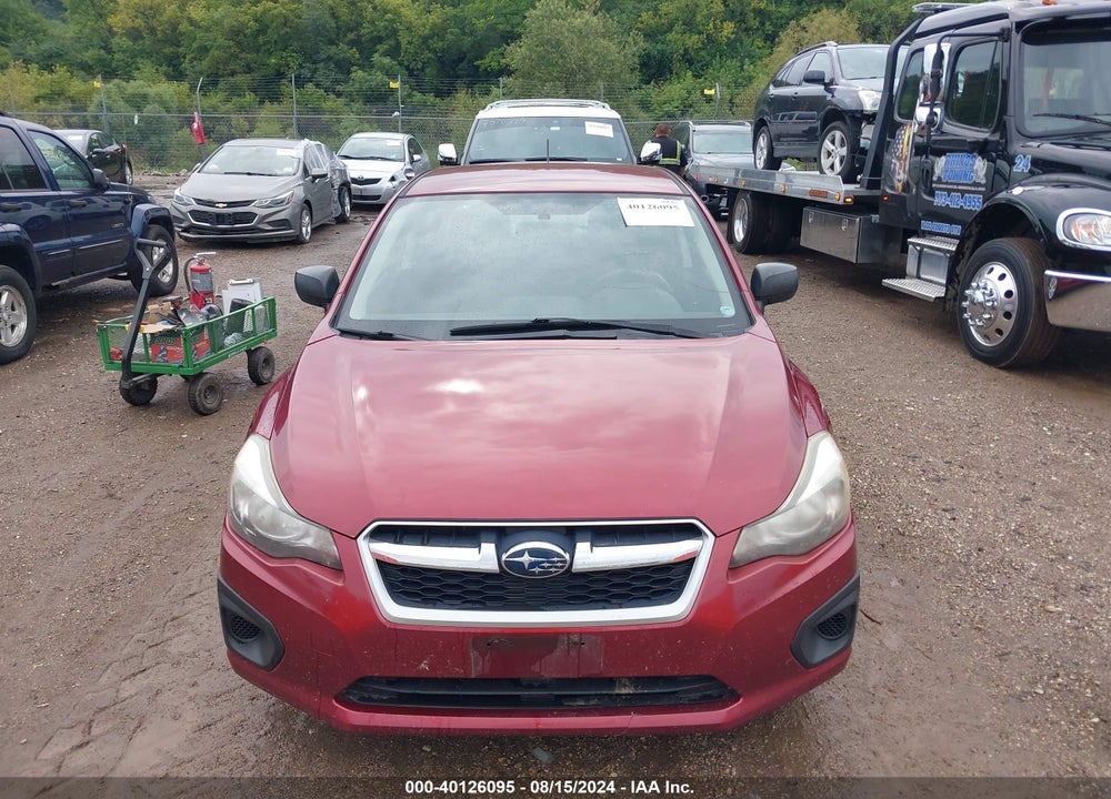 2012 SUBARU IMPREZA 2.0I VIN: JF1GJAA63CG029448