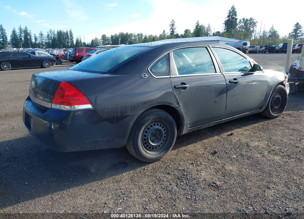 2008 CHEVROLET IMPALA VIN: 2G1WB58K981279304