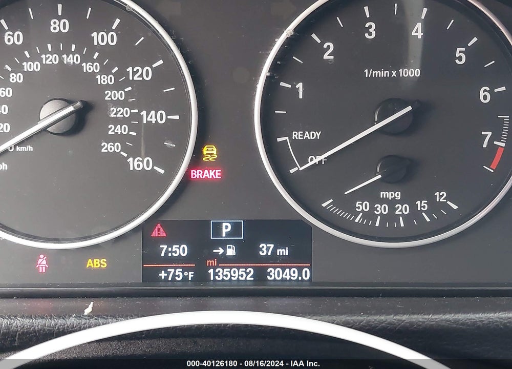 2016 BMW 320I VIN: WBA8E1G55GNT99316