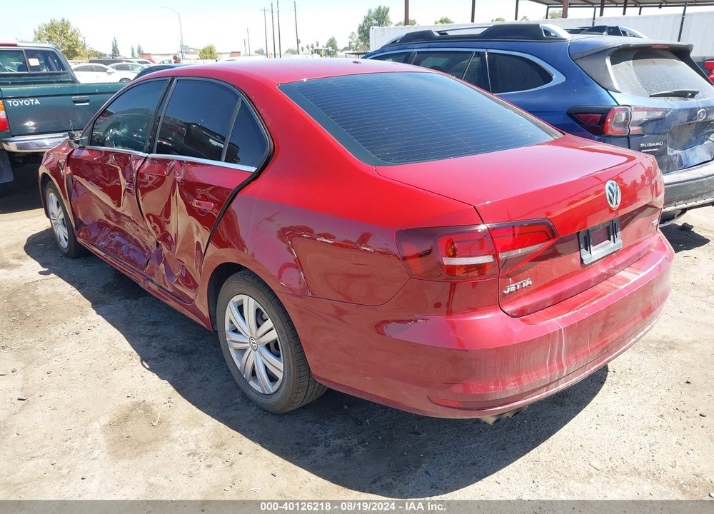 2017 VOLKSWAGEN JETTA 1.4T S VIN: 3VW2B7AJXHM280339