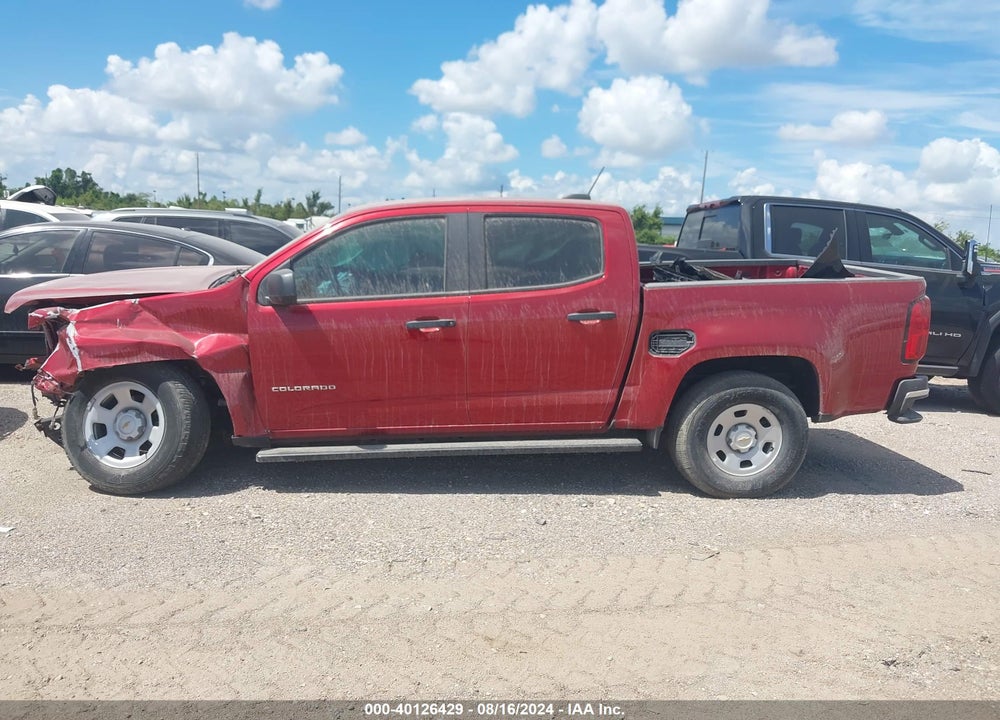 2021 CHEVROLET COLORADO 2WD SHORT BOX WT VIN: 1GCGSBEA8M1111837
