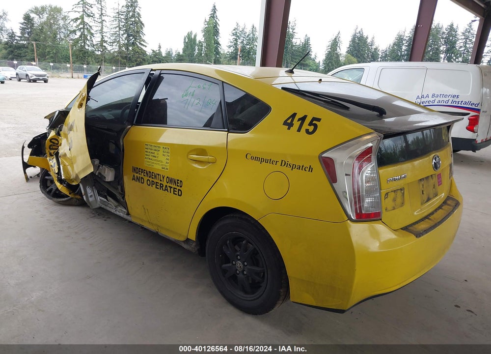 2012 TOYOTA PRIUS TWO VIN: JTDKN3DU8C1543653