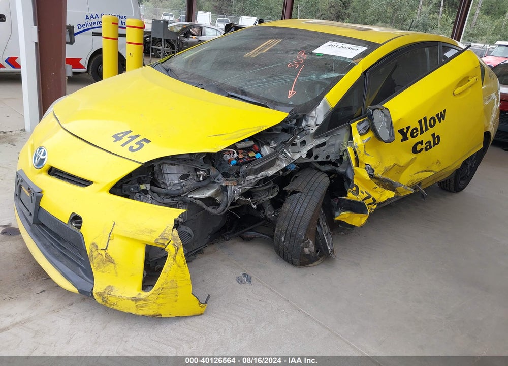 2012 TOYOTA PRIUS TWO VIN: JTDKN3DU8C1543653