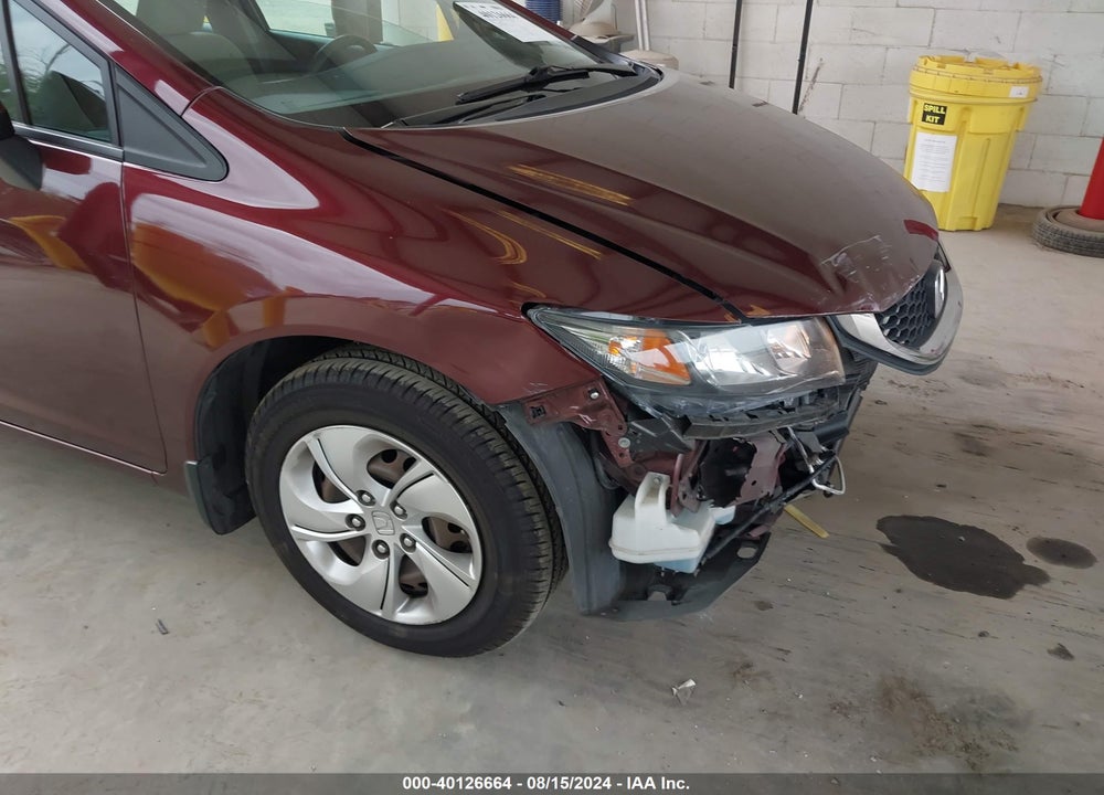 2013 HONDA CIVIC LX VIN: 19XFB2F50DE273648