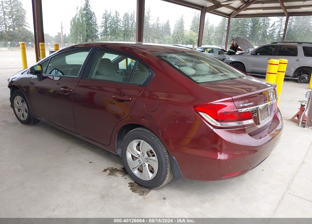 2013 HONDA CIVIC LX VIN: 19XFB2F50DE273648