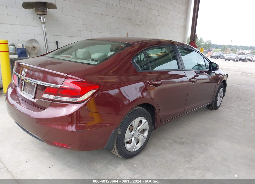 2013 HONDA CIVIC LX VIN: 19XFB2F50DE273648