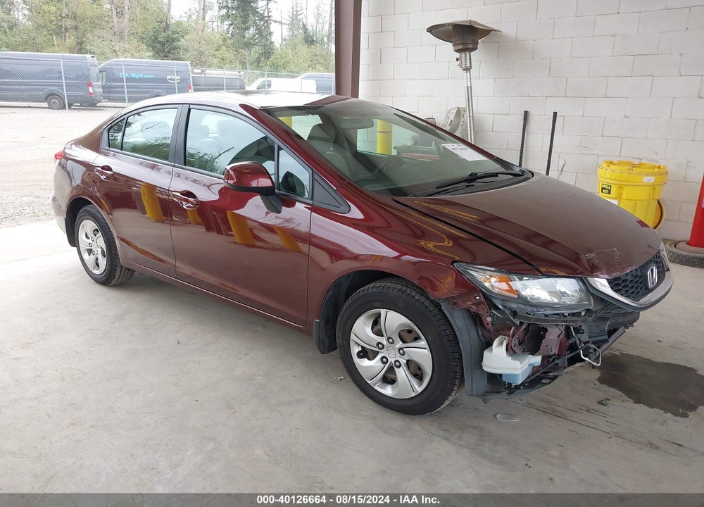 2013 HONDA CIVIC LX VIN: 19XFB2F50DE273648