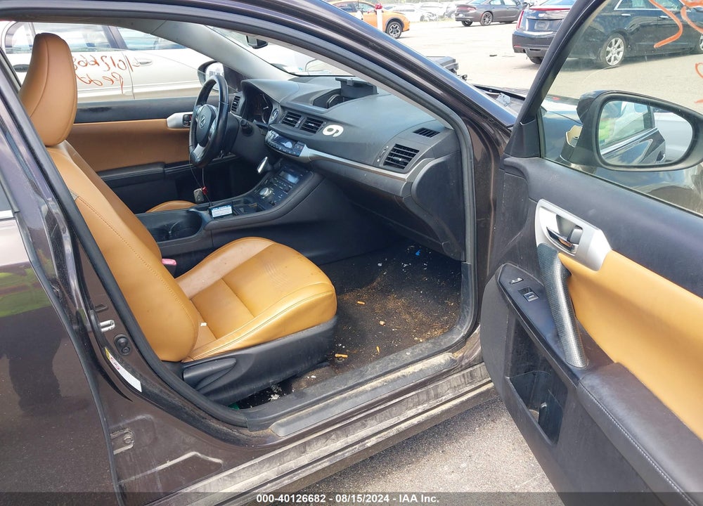 2012 LEXUS CT 200H PREMIUM VIN: JTHKD5BH9C2069452