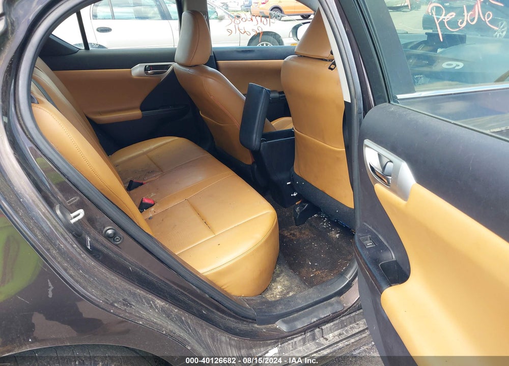 2012 LEXUS CT 200H PREMIUM VIN: JTHKD5BH9C2069452