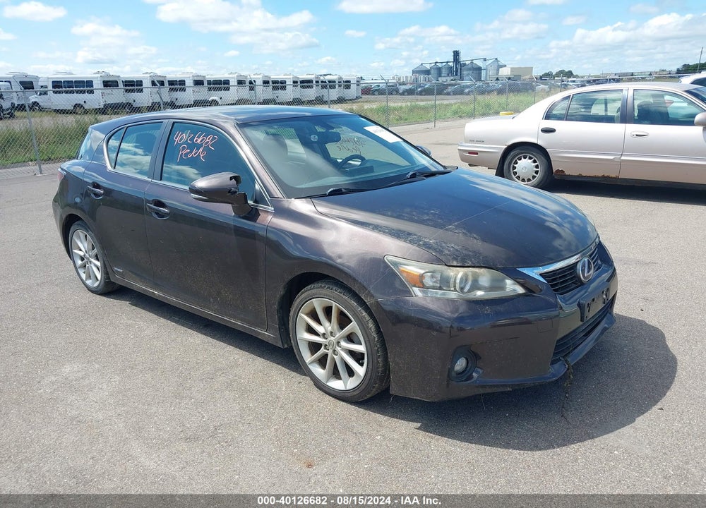 2012 LEXUS CT 200H PREMIUM VIN: JTHKD5BH9C2069452
