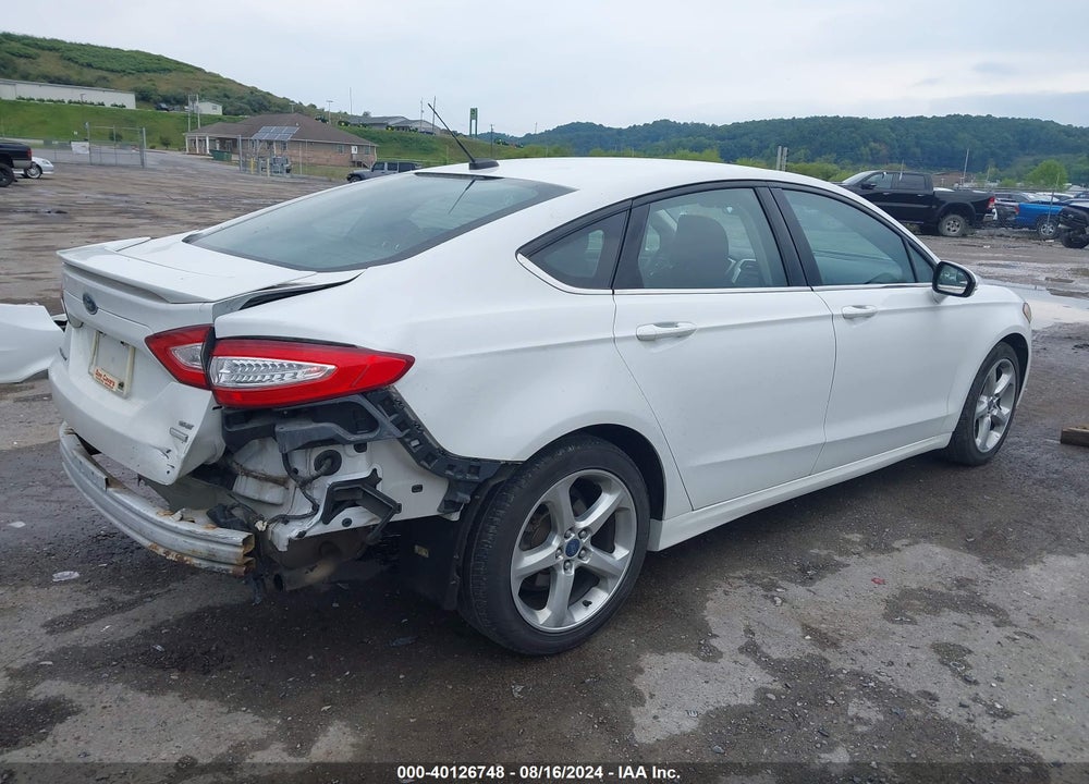 2016 FORD FUSION SE VIN: 3FA6P0T95GR395289