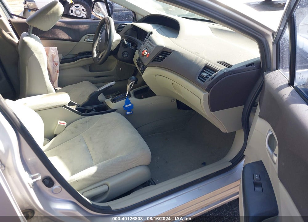 2012 HONDA CIVIC LX VIN: 19XFB2F59CE382754
