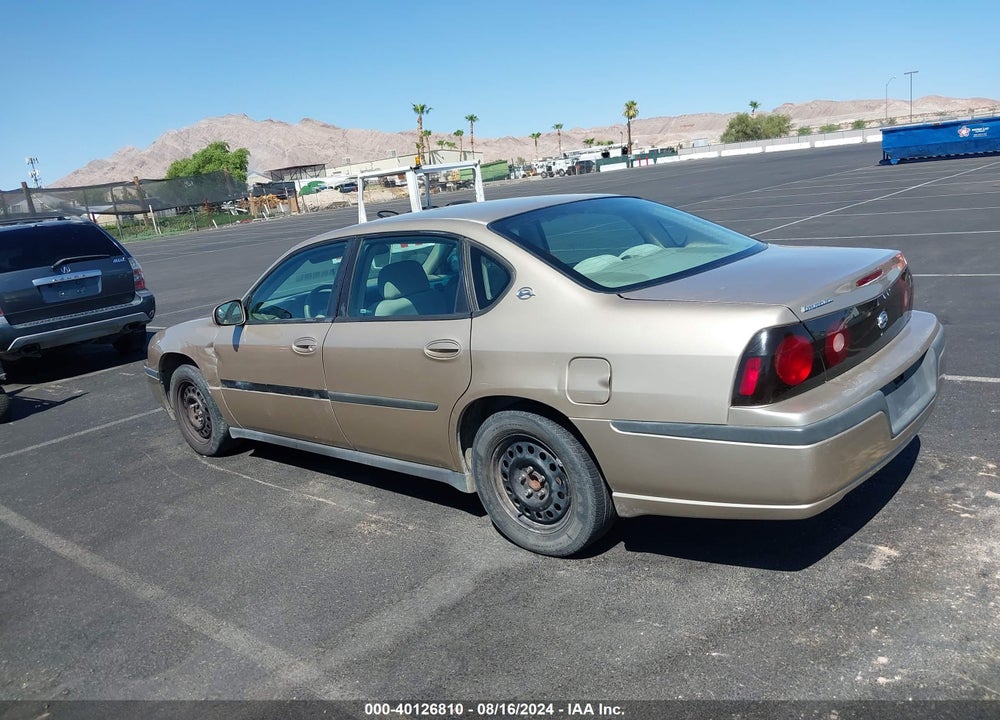 2005 CHEVROLET IMPALA VIN: 2G1WF52E259200821