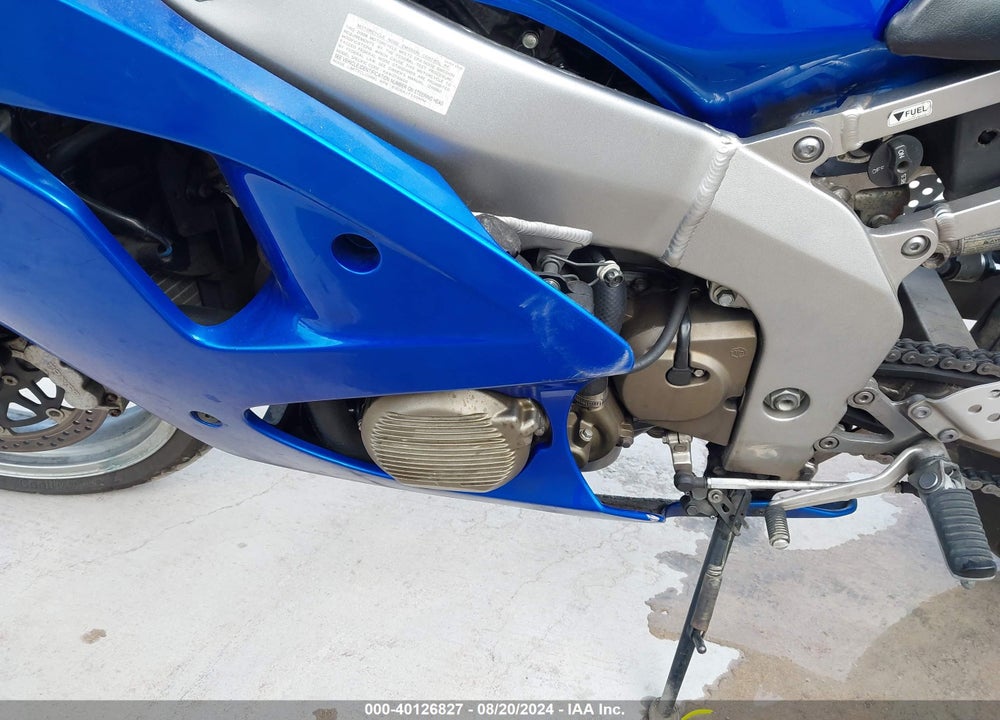 2008 KAWASAKI ZX600 J1 VIN: JKAZX4J158A072247